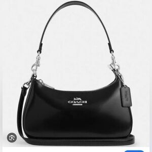 Coach Black Leather Shoulder Bag